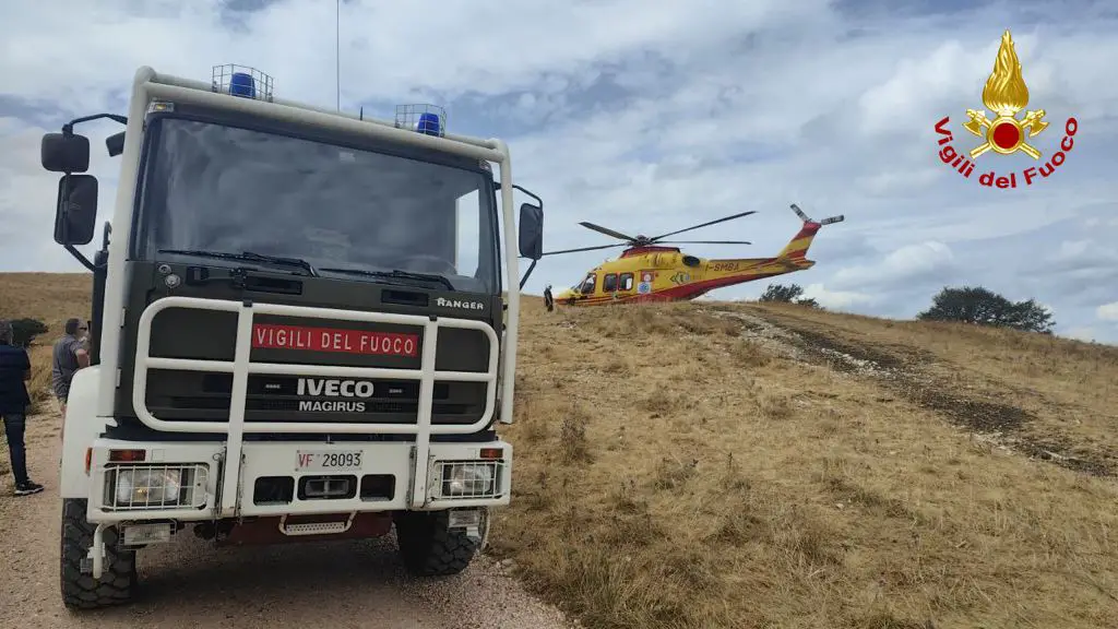  ‣ adn24 fiastra (mc): soccorso a motociclista caduto nei pressi del rifugio ernesto